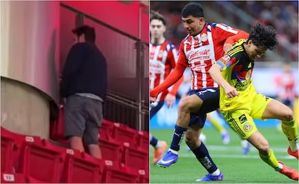 Aficionado de Chivas es captado haciendo del baño en las gradas del Estadio Akron