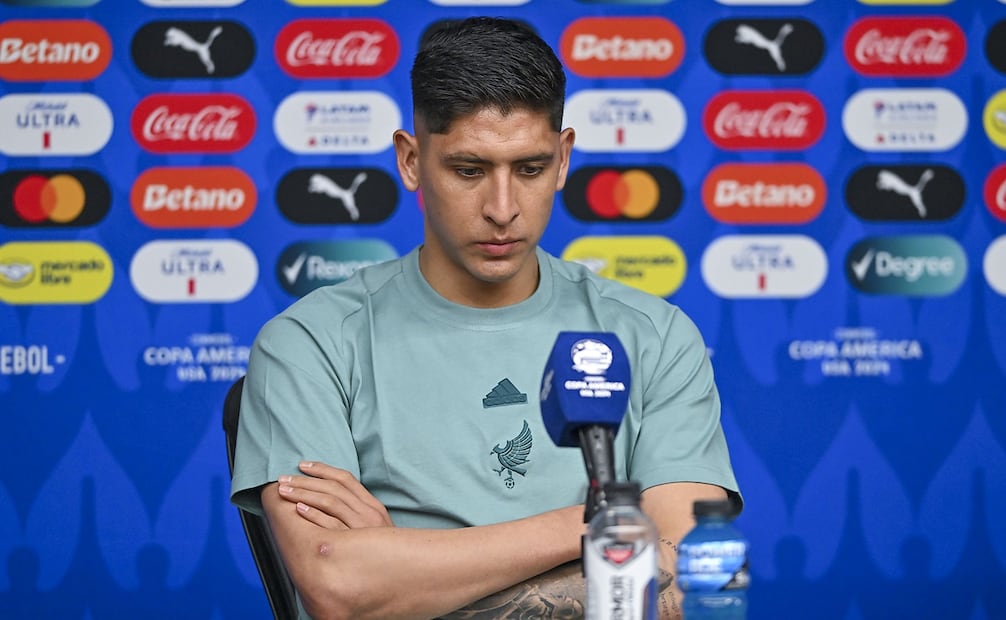 Edson Álvarez en conferencia de prensa, previo al debut de México en la Copa América - Foto: Imago7