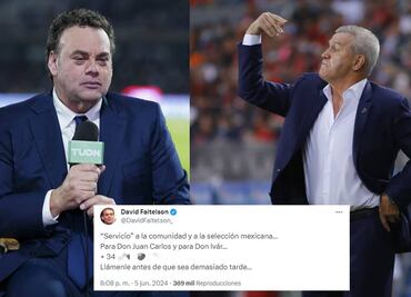 David Faitelson tuvo la indiscreción de publicar el número telefónico del Vasco Aguirre en redes sociales