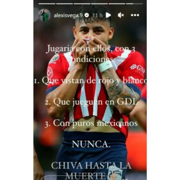 Alexis Vega, jugando para Chivas, aseguró que nunca iba a fichar por el América. Foto: Especial