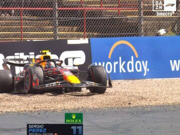 Checo Pérez queda sorpresivamente eliminado en la Q1