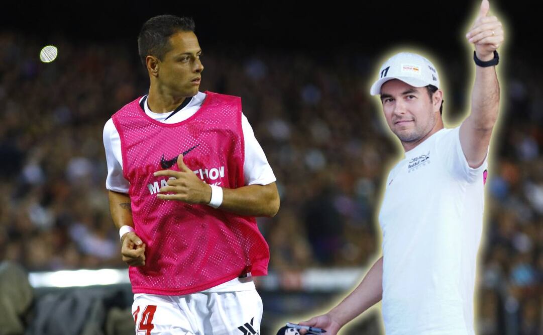 Checo Pérez habló de Chicharito Hernández en un podcast. Foto: Imago7