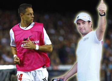 Checo Pérez se comparó con Chicharito Hernández: 'No somos buenos jugadores, pero...'