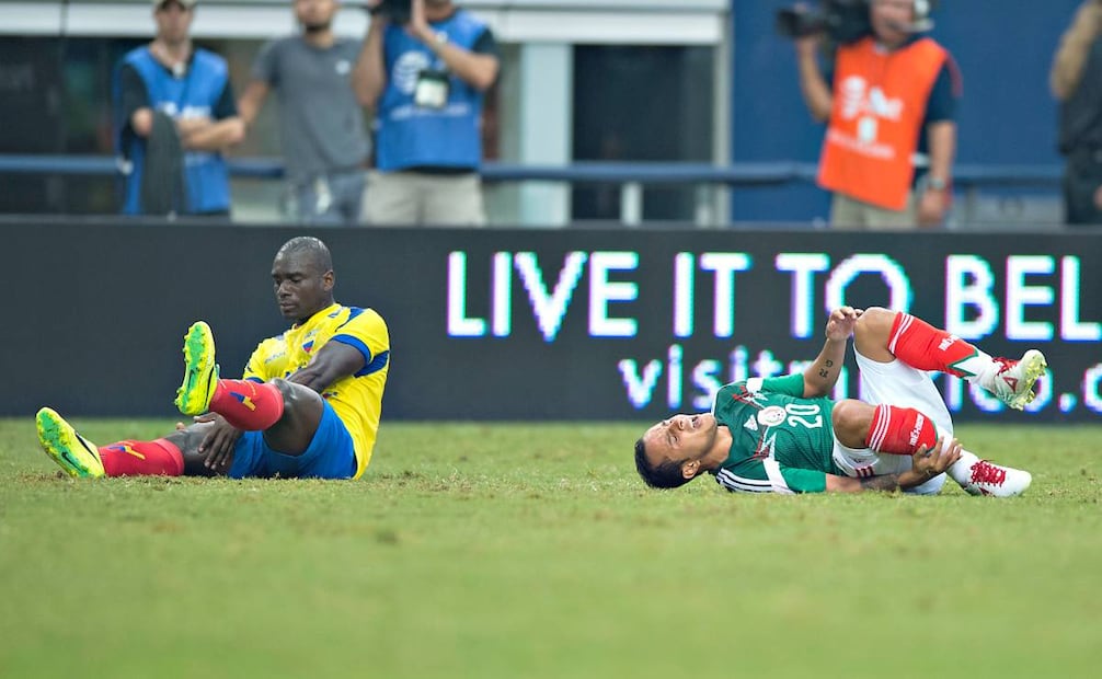 Segundo Castillo lesionó a Luis Monte en un amistoso previo al Mundial de Brasil 2014. Foto: Imago7