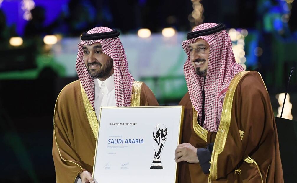 Arabía Saudita será tierra mundialista para el 2034.  Foto: EFE