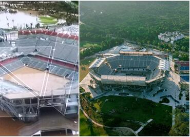 Huracán "Otis" destroza la sede del Abierto Mexicano de Tenis en Acapulco