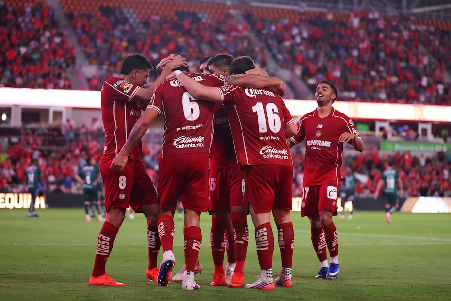 Toluca en festejo de gol, durante las semifinales de la Leagues Cup - Foto: Imago7