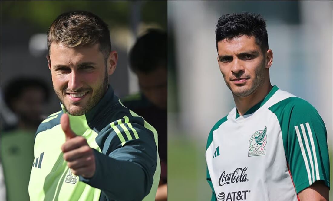 Santiago Giménez y Raúl Jiménez. FOTOS: Imago7