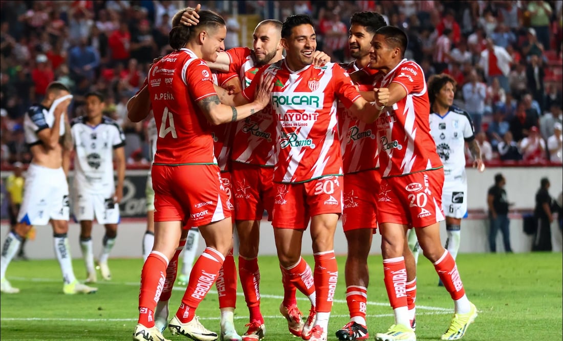 Necaxa derrotó al Querétaro en el inicio de la Jornada 13 del Clausura 2055 y se metió en la pela por la Liguilla directa / FOTO: Imago7