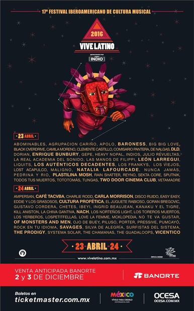 ¿Cuál fue tu favorito? 20 años del Vive Latino a través de sus carteles