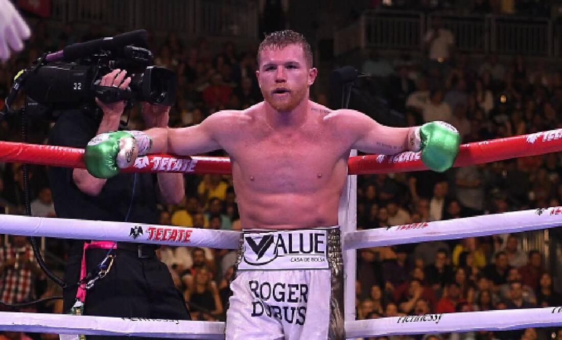 El Canelo Álvarez no ha elegido todavía a sus dos contrincantes para 2024. Foto: Imago7