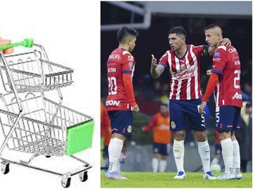 Chivas: 'Piojo' Alvarado y 'Pocho' Guzmán se burlan del 'Nene' Beltrán con un carrito del super