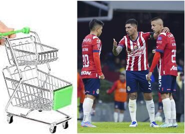 Chivas: 'Piojo' Alvarado y 'Pocho' Guzmán se burlan del 'Nene' Beltrán con un carrito del super