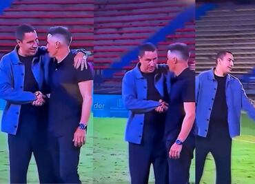 Efraín Juárez se burla y por poco protagoniza una pelea con Pablo Peirano en el duelo Atlético Nacional vs Santa Fe