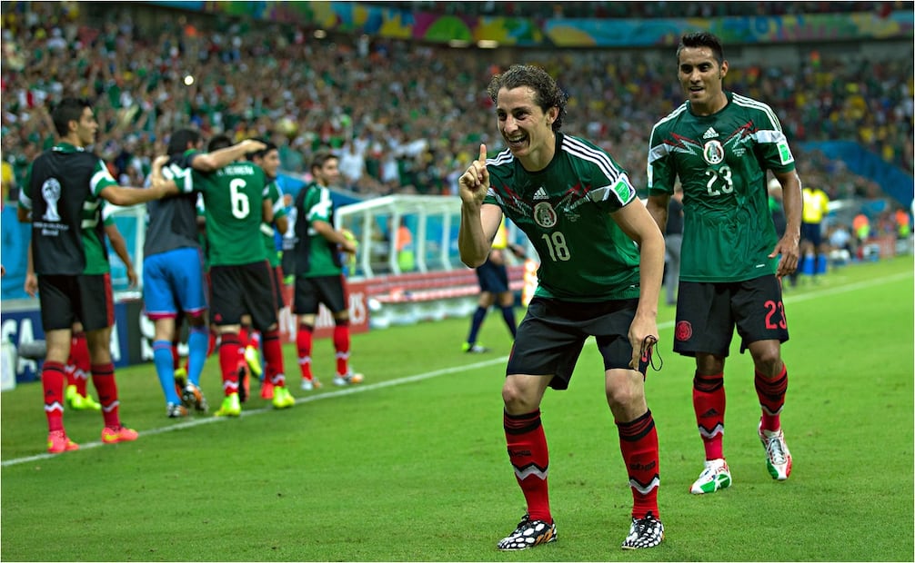 Andrés Guardado celebra el segundo gol de México ante Croacia en Brasil 2014 | FOTO: Imago7