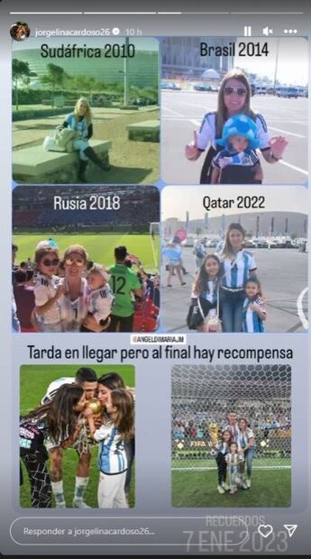 Fuente: Instagram @jorgelinacardoso