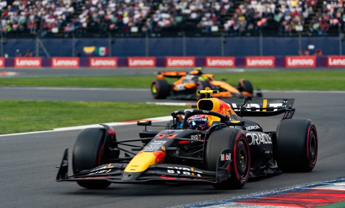 Checo Pérez en el GP de Brasil FOTO: AFP