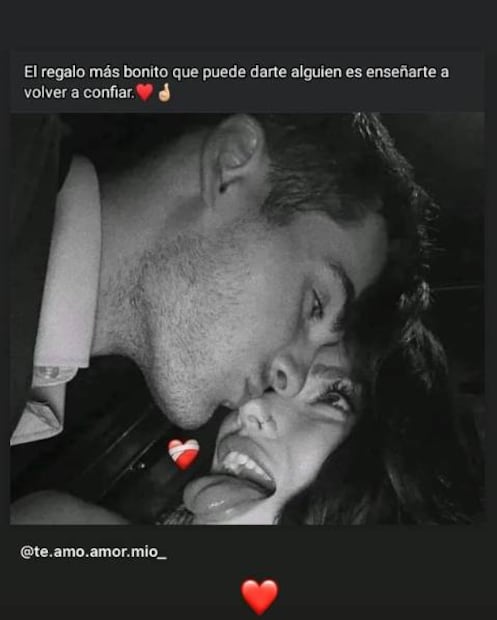Esta es la imagen que compartió la expareja del Chicote en las redes sociales. FOTO: Instagram