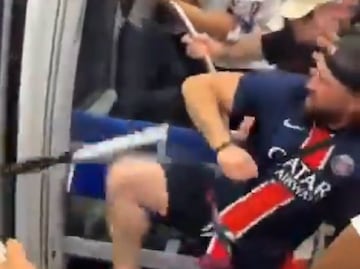 VIDEO: Aficionados del Inter de Milán y del PSG se pelean en el metro previo a la final de la Champions