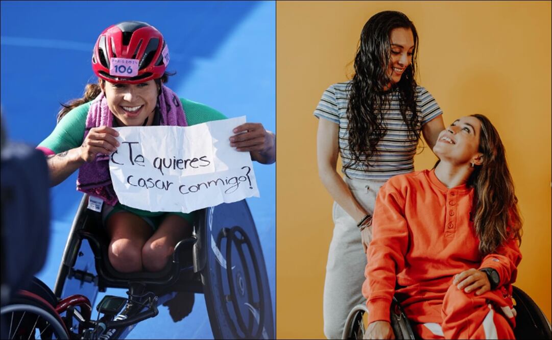 Brenda Osnaya le propuso matrimonio a su pareja en París 2024. FOTO: @COPAME