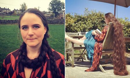 El cabello de “Rapunzel humana” mide más de 2 metros de largo