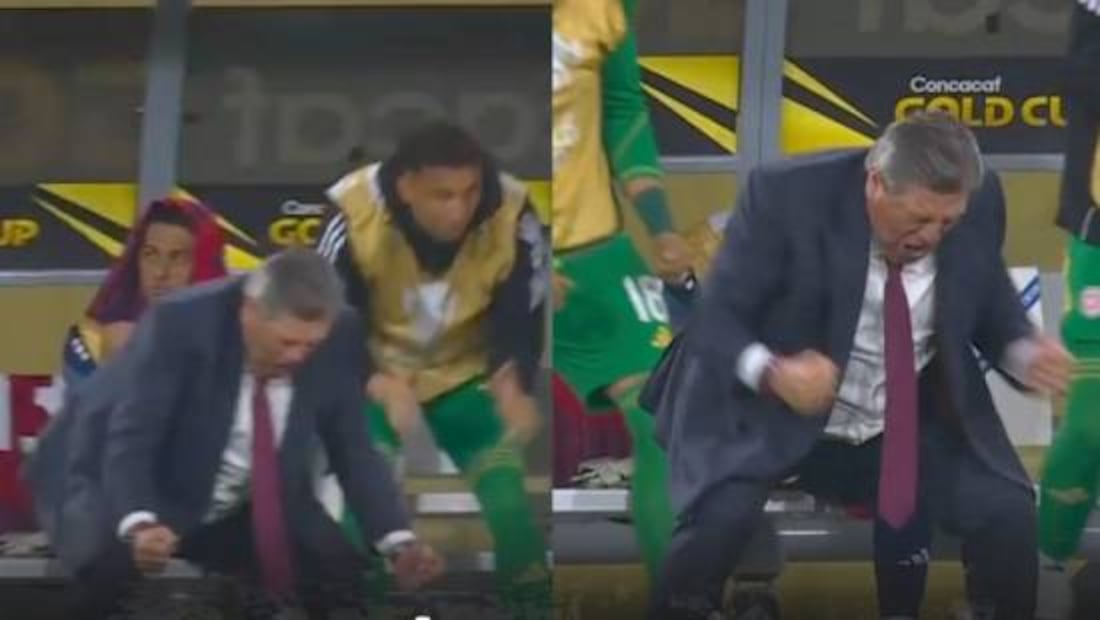 El Piojo Herrera se ha hecho famoso por sus desmedidos festejos cuando su equipo anota gol. Foto: Especial