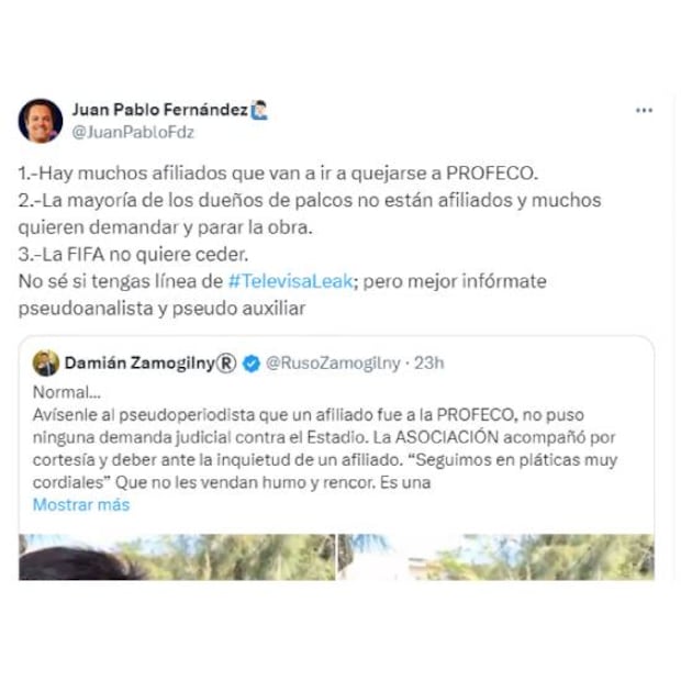 Esta fue la respuesta de Juan Pablo Fernández al Ruso Zamogilny. Foto: Especial