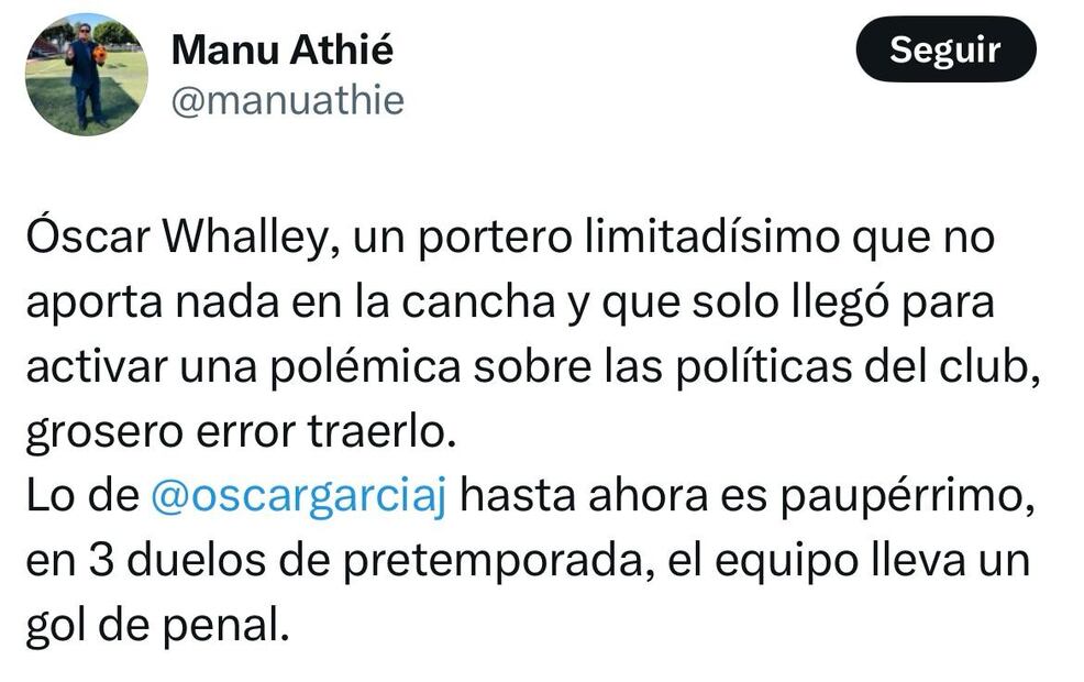 Tweets Óscar Whalley