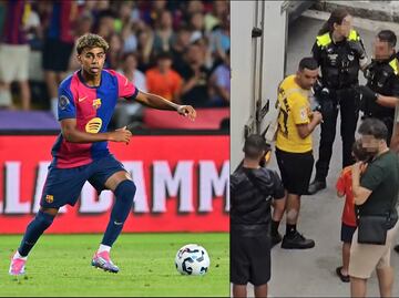 El padre del jugador Lamine Yamal recibe el alta médica y abandona el centro hospitalario