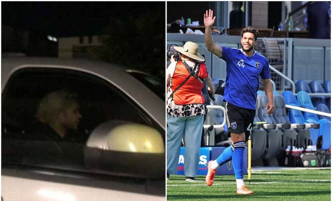 Cade Cowell llegando a Guadalajara y con el San José Earthqakes / FOTOS: Captura e Instagram @cc4_official