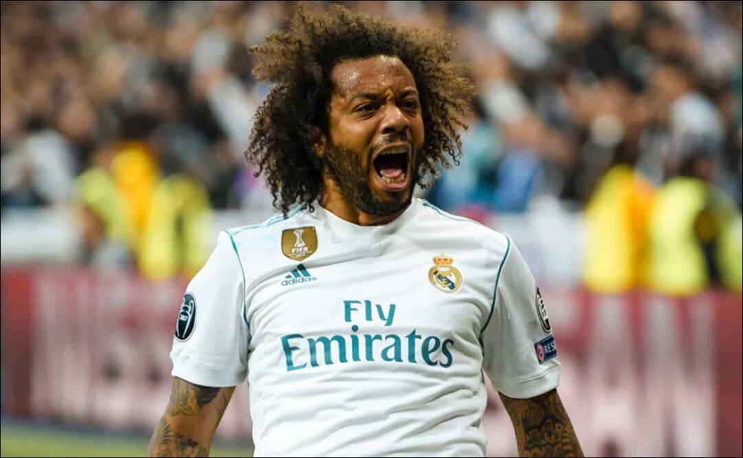 Marcelo celebra un gol con el Real Madrid. FOTO: Especial