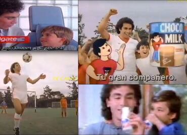 Así eran los comerciales en los que aparecía Hugo Sánchez en su mejor momento como futbolista