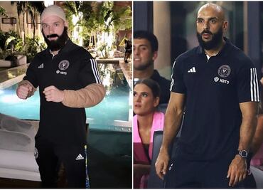 Robert Taylor del Inter de Miami se disfraza del guardaespaldas de Messi