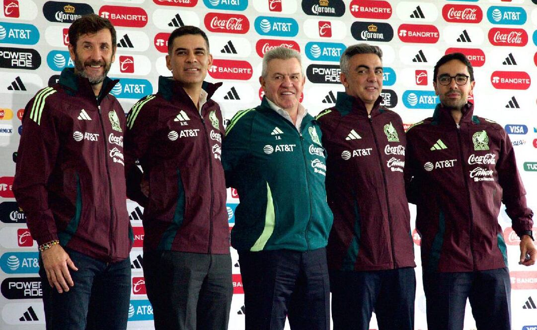 Javier Aguirre fue presentado como entrenador de la Selección mexicana, junto a su cuerpo técnico. Foto: Édgar Enríquez
