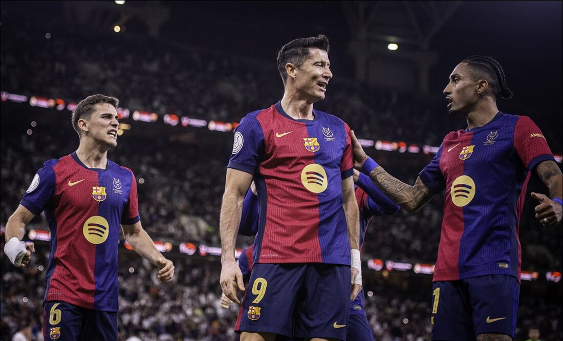 Barcelona ganó la Supercopa de España luego de escandalosa goliza ante Real Madrid / FOTO: @FCBarcelona_es