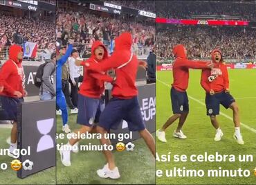 Chicharito celebró el gol del Piojo Alvarado ante el San José como si estuviera en una Final