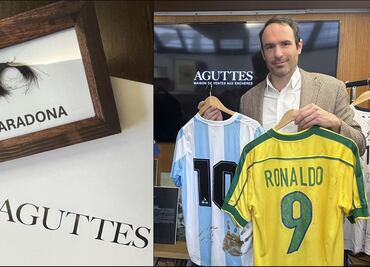El mechón de Maradona y la camiseta de Ronaldo del Mundial del 98 se quedan sin comprador