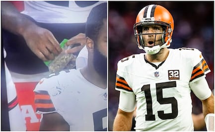 Jugadores de los Browns de Cleveland fueron captados con aparente marihuana en pleno partido de Playoffs de NFL