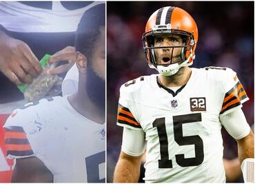 Jugadores de los Browns de Cleveland fueron captados con aparente marihuana en pleno partido de Playoffs de NFL