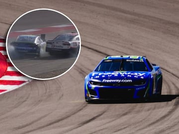 Daniel Suárez abandonó la carrera de Nascar Cup Series, en Austin, tras sufrir fuerte accidente