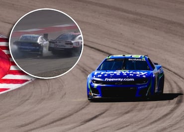 Daniel Suárez abandonó la carrera de Nascar Cup Series, en Austin, tras sufrir fuerte accidente