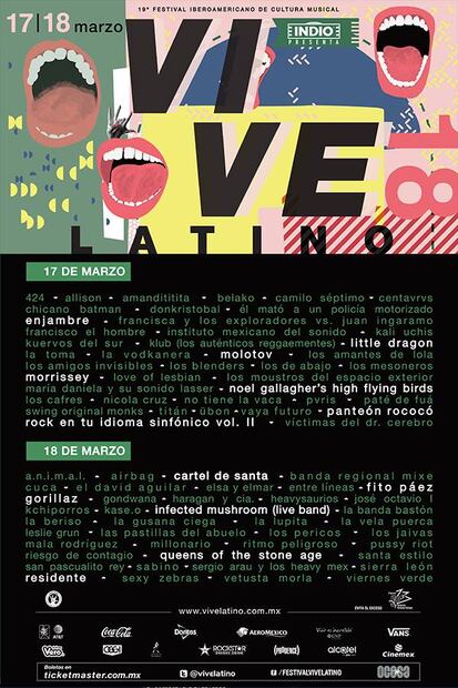 ¿Cuál fue tu favorito? 20 años del Vive Latino a través de sus carteles