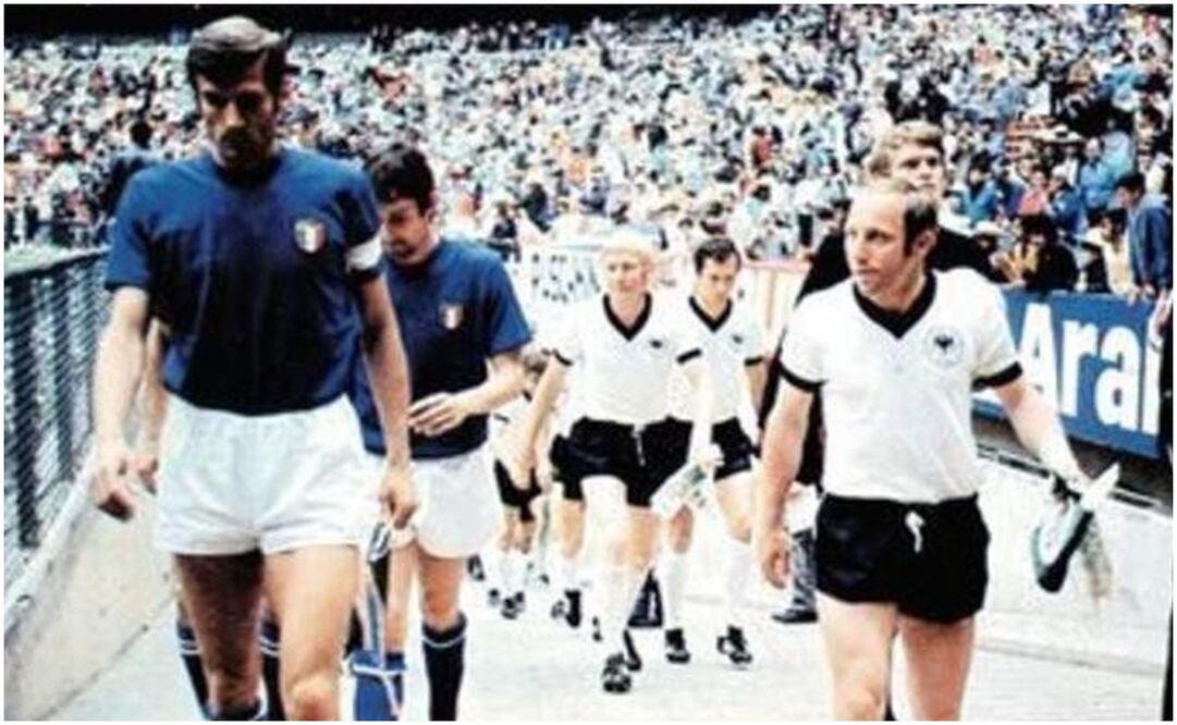 Italia vs Alemania en el Estadio Azteca en México 70 Foto: Especial