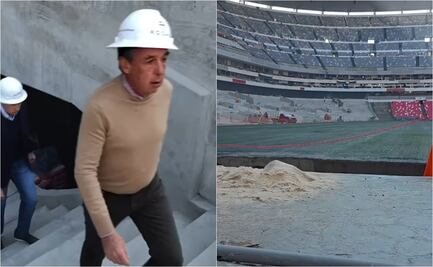 Emilio Azcárraga Jean revisa avances en el Estadio Azteca rumbo al Mundial 2026