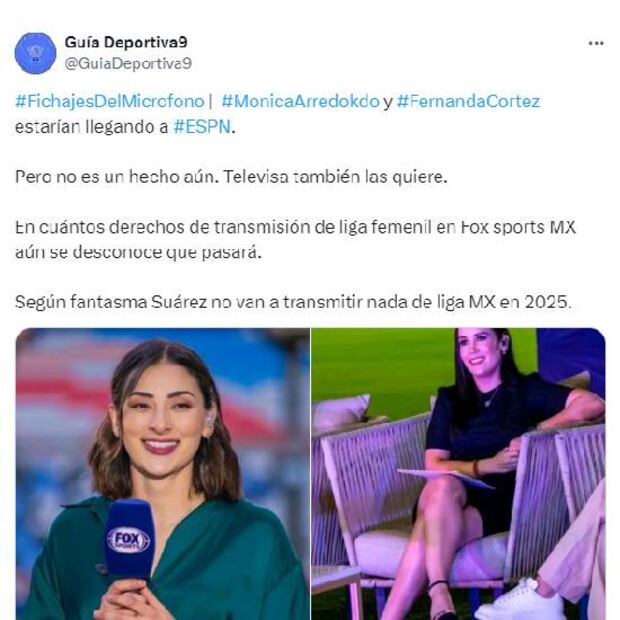 Mónica Arredondo y Fernanda Cortez son las reporteras de Fox Sports que se pelean TUDN y ESPN. Foto: Especial