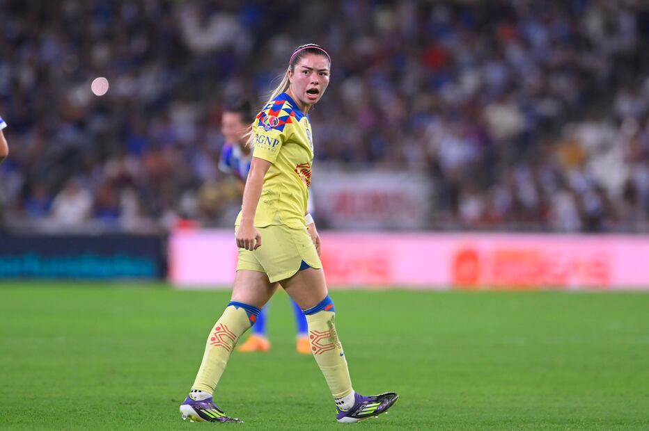 Katty Martínez, durante el partido de Vuelta de la Final del torneo Clausura 2024 de la Liga BBVA MX Femenil vs Rayadas: FOTO: Imago7