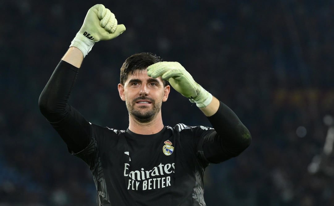 Thibaut Courtois en la victoria del Real Madrid ante la Roma / Foto: Imago7