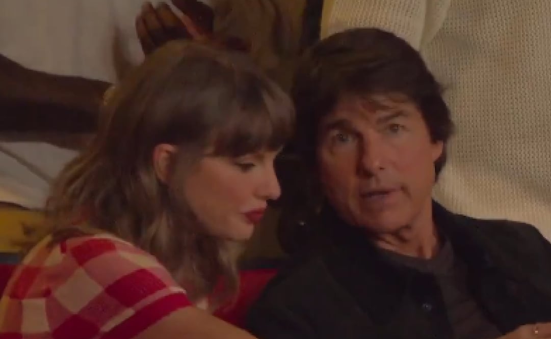 Taylor Swift en el palco de Arrowhead junto a Tom Cruise / Foto: Especiales