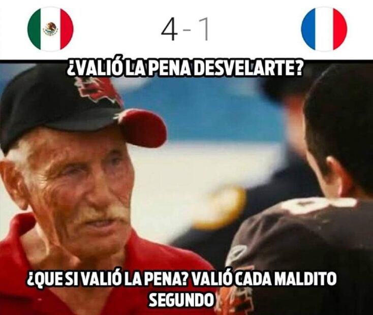 Los 10 mejores memes de la goliza de México a Francia en Tokio 2020