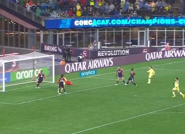 Alejandro Zendejas marcó un golazo para aumentar la ventaja del América ante el New England Revolution